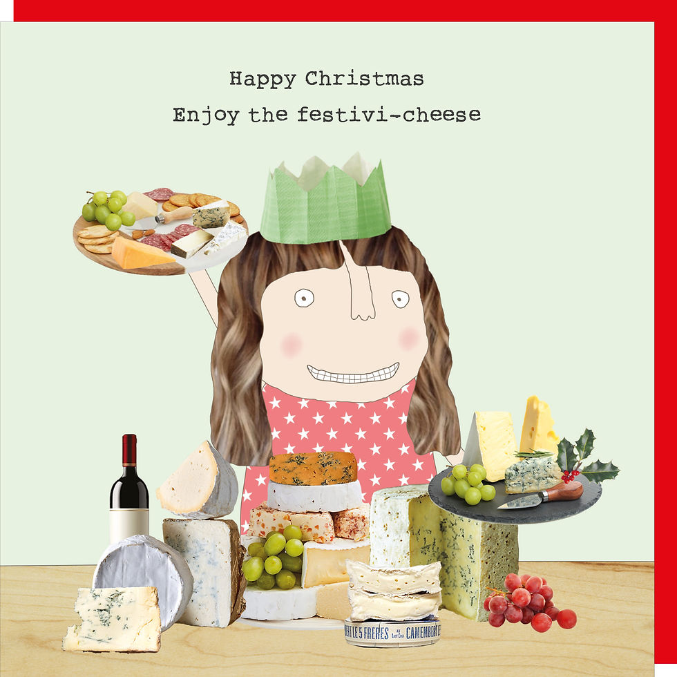 Weihnachtskarte "Festivi-cheese" von Rosie made a thing, XGF096