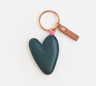 Schlüsselanhänger, Caroline Gardner, KEY018, Herz, Grün