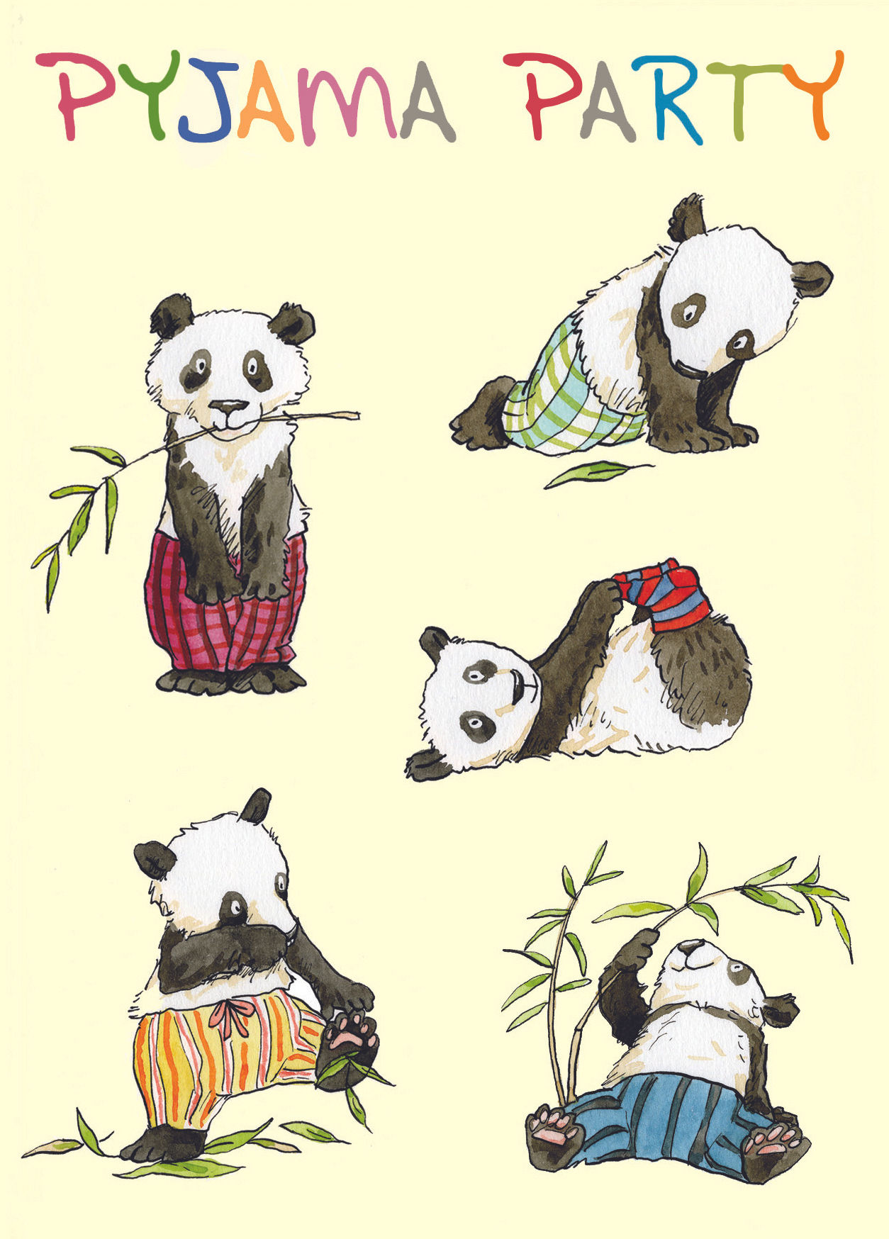 Karte "Pyjama Party" von Two Bad Mice, M284