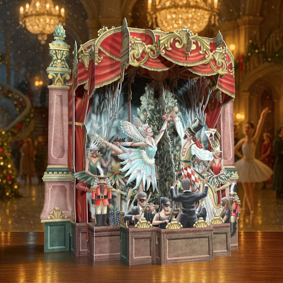 3D Weihnachtskarte "Christmas Ballet" (Me&McQ), X3D039, Theater