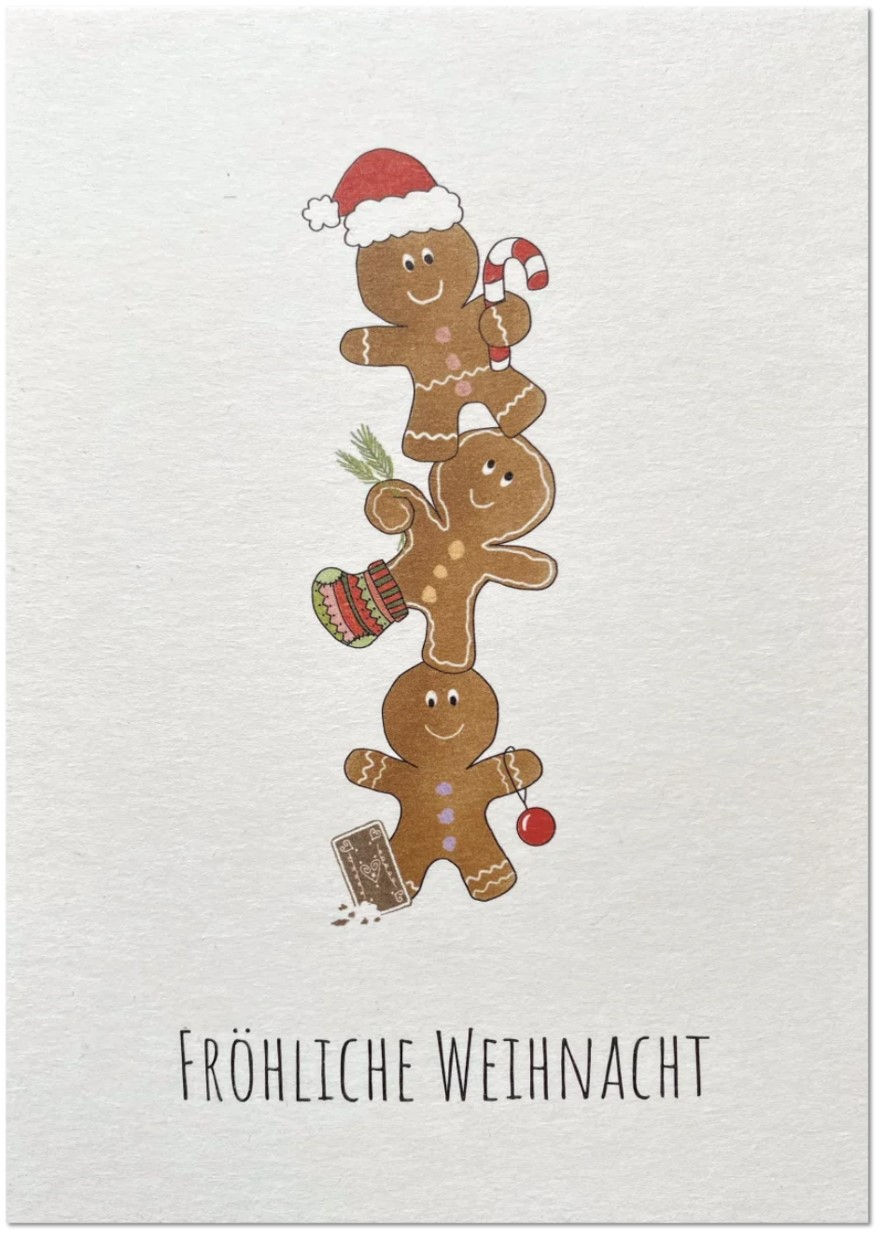 Postkarte "Fröhliche Weihnacht" von Keitcards, V-225, Weihnachtskarte