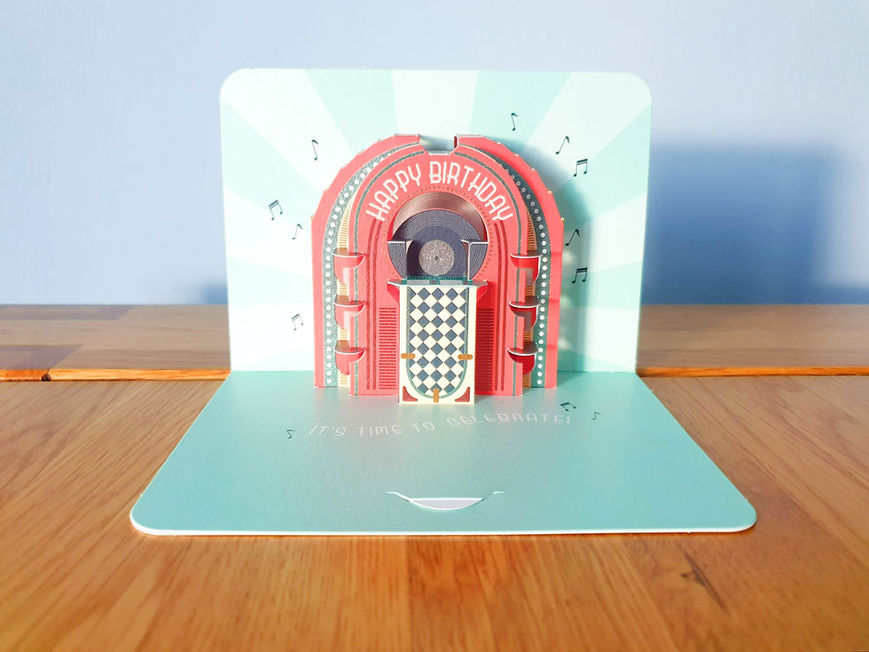 Miniaturbild: Pop up Karte "Happy Birthday" (Juke Box)