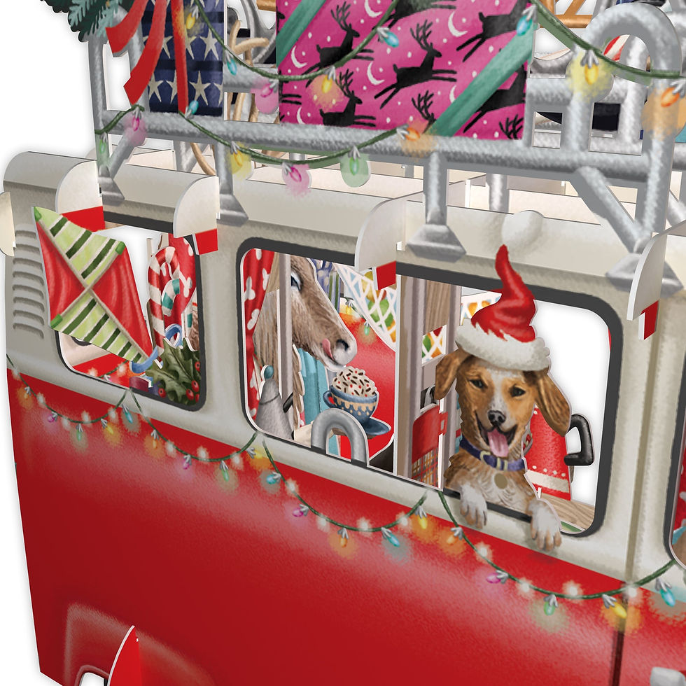 Miniaturbild: 3D Karte "Christmas Camper" von Me&McQ X3D023