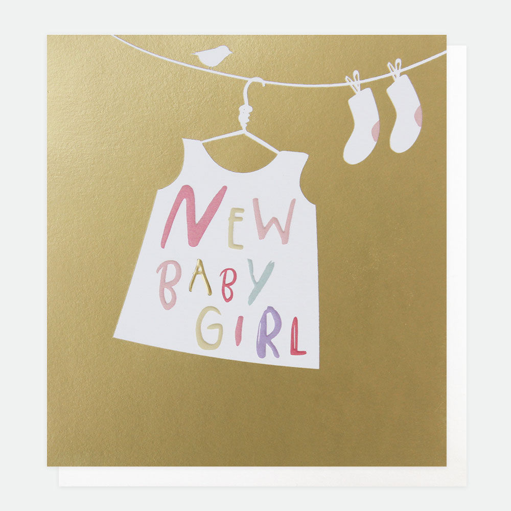 Karte "New Baby Girl" von Caroline Gardner, SRD014