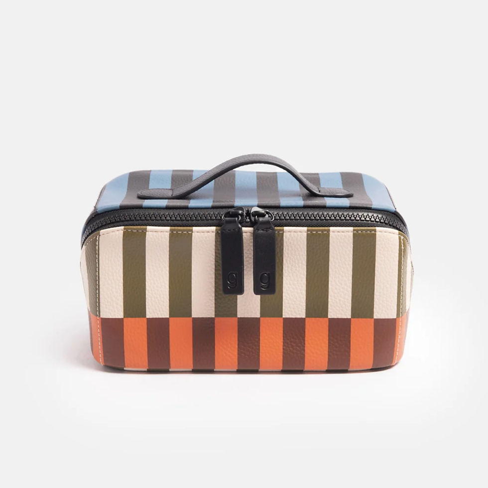 Kosmetiktasche "Retro Stripe" (diagonal) von Caroline Gardner, MDWB100