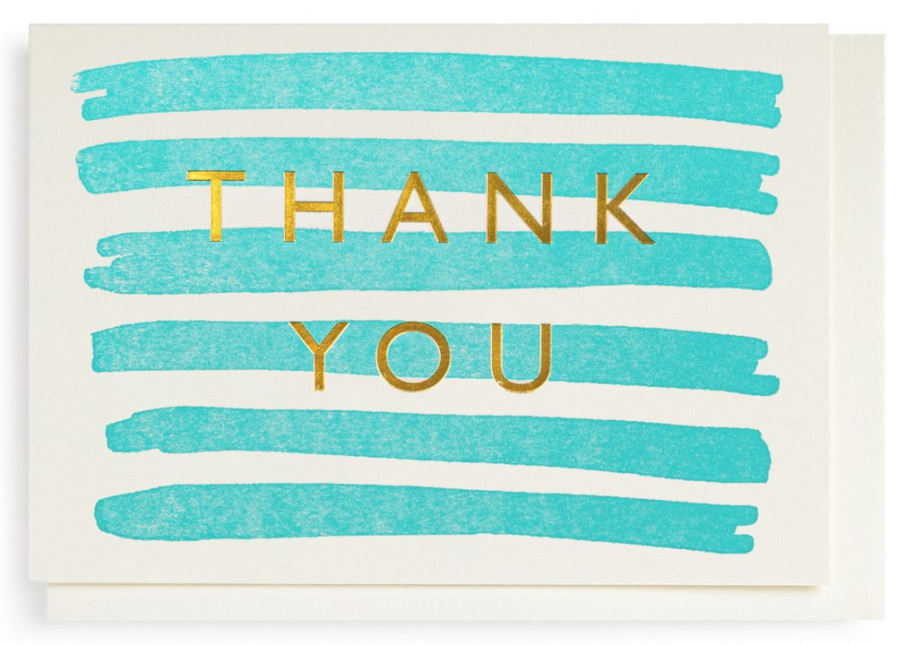 Karte "Thank you" (Kleinformat), AP313, Archivist Gallery, Dankeskarte, Dankeschön