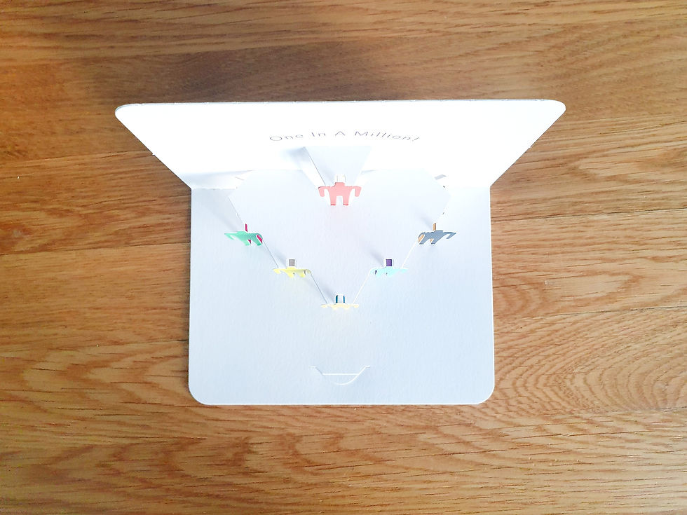 Miniaturbild: Pop up Karte "One in a Million!"