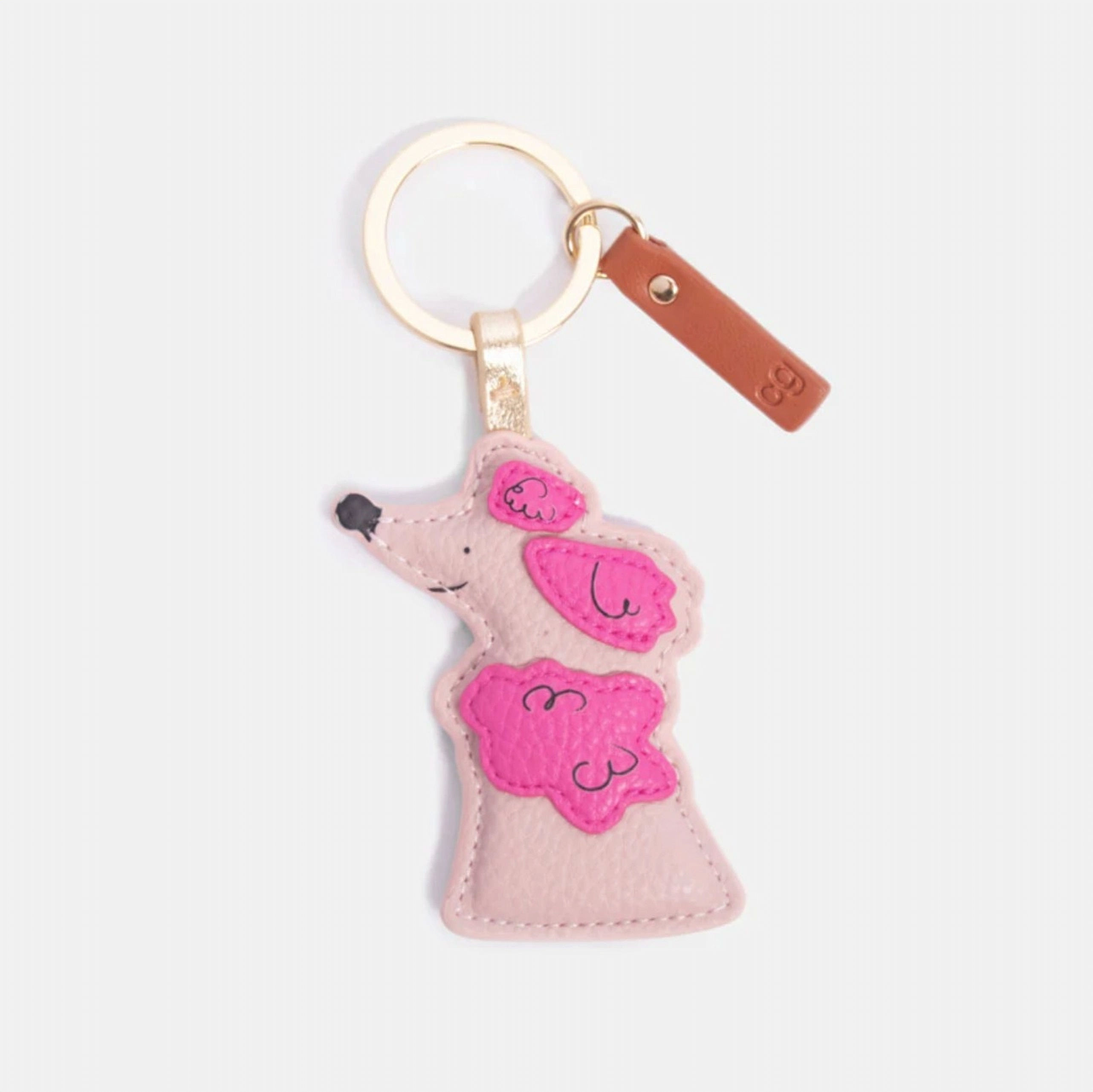 Schlüsselanhänger "Pink Poodle" von Caroline Gardner, NOV179