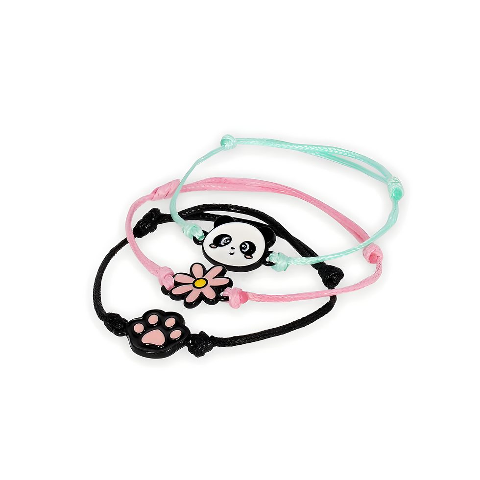 Set aus 3 Armbändern - Panda - Set of 3 Bracelets von Legami, BRA0007