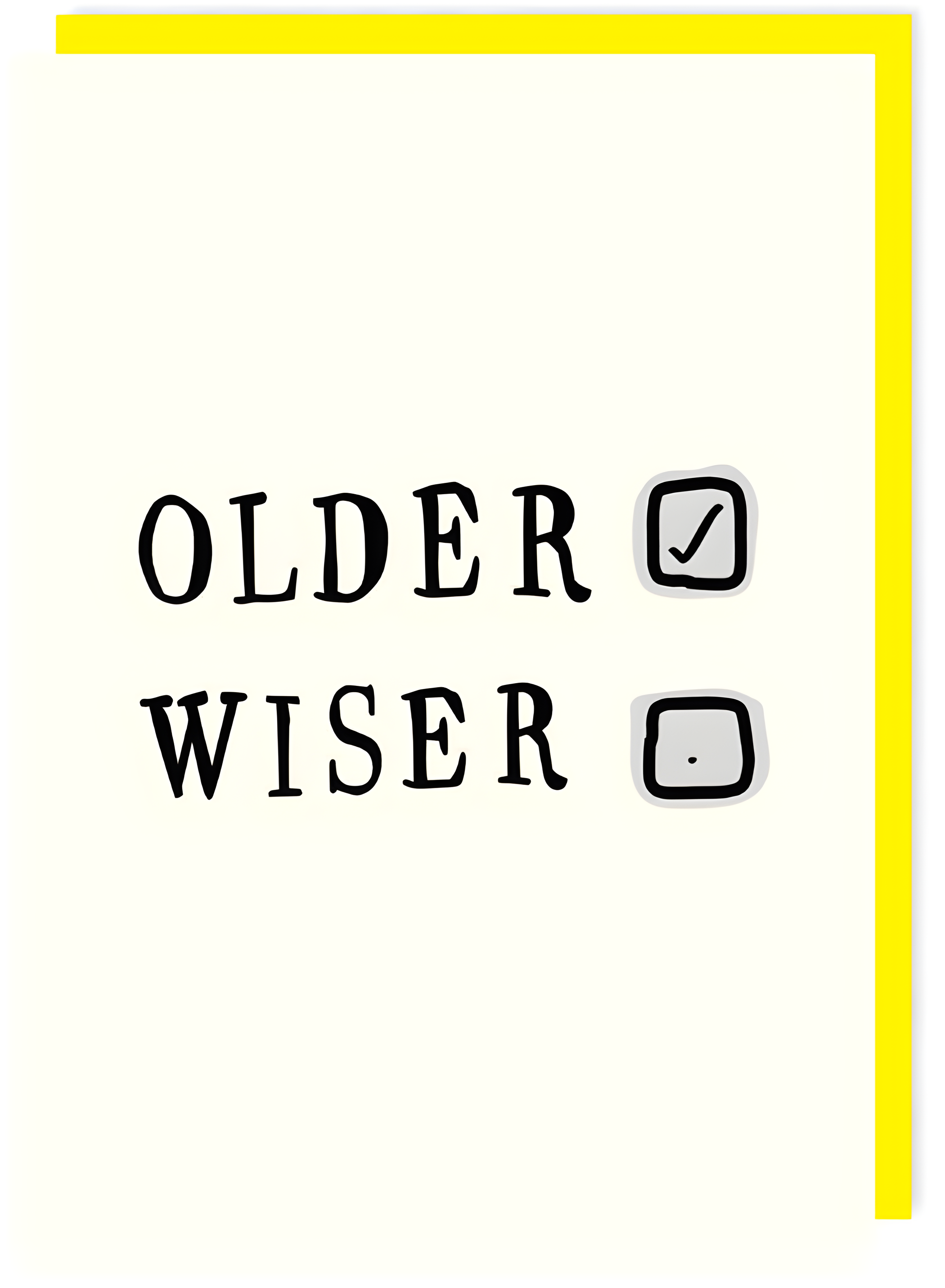 Karte "Older & Wiser" von Charley Rabbit, CRL008