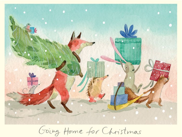 Karte "Going Home for Christmas" von Two Bad Mice, XD19