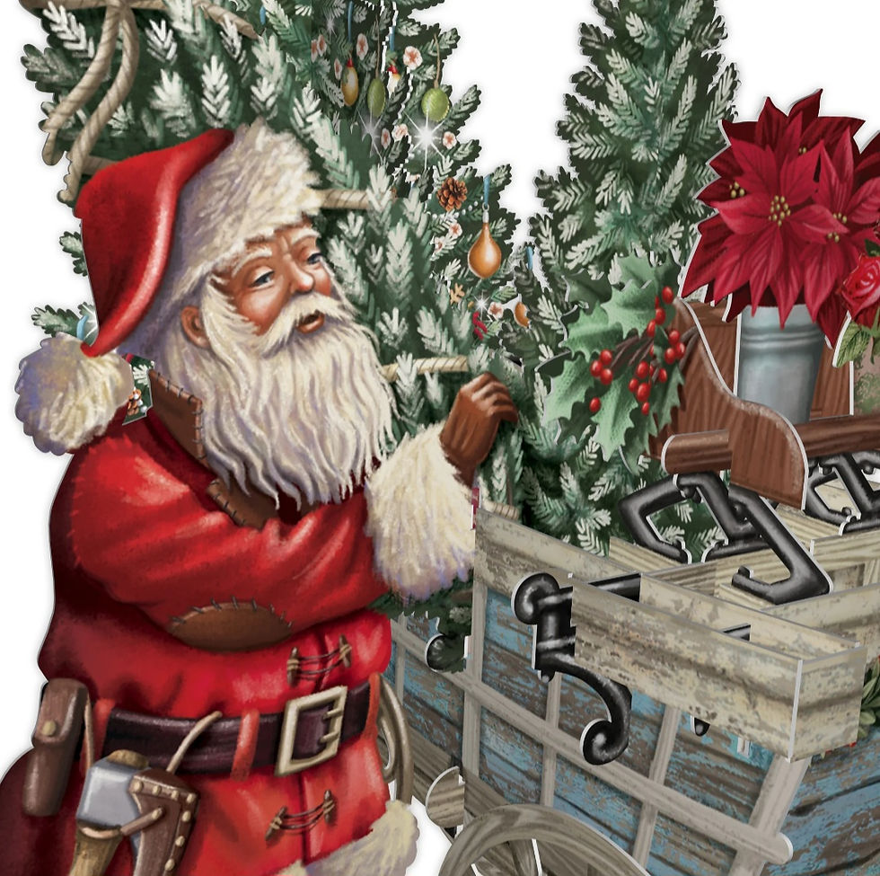 Miniaturbild: 3D Karte "Santa's Wagen" von Me&McQ X3D016