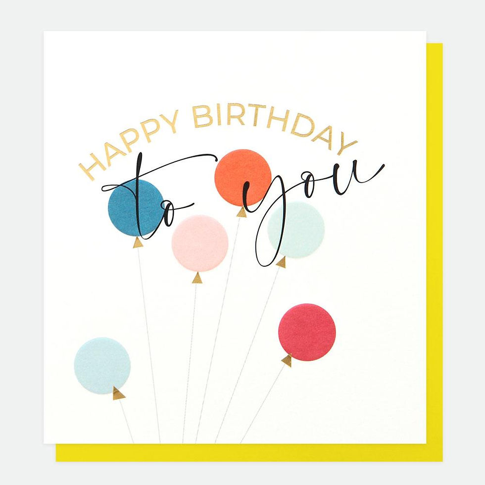 Karte "Happy Birthday to you!" von Caroline Gardner, PPP02