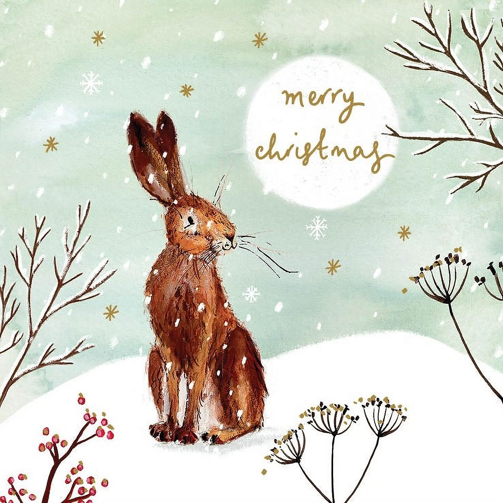 10er Weihnachtskarten Set "Merry Christmas" (2 Motive) von Louise Mulgrew, WAX134