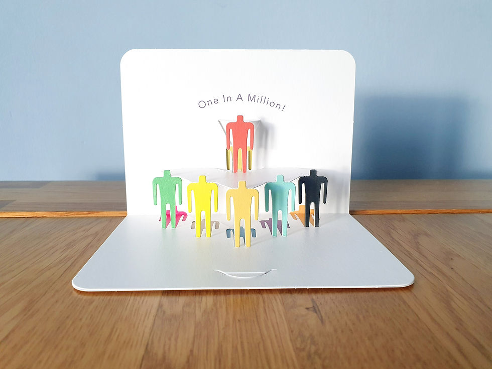 Miniaturbild: Pop up Karte "One in a Million!"