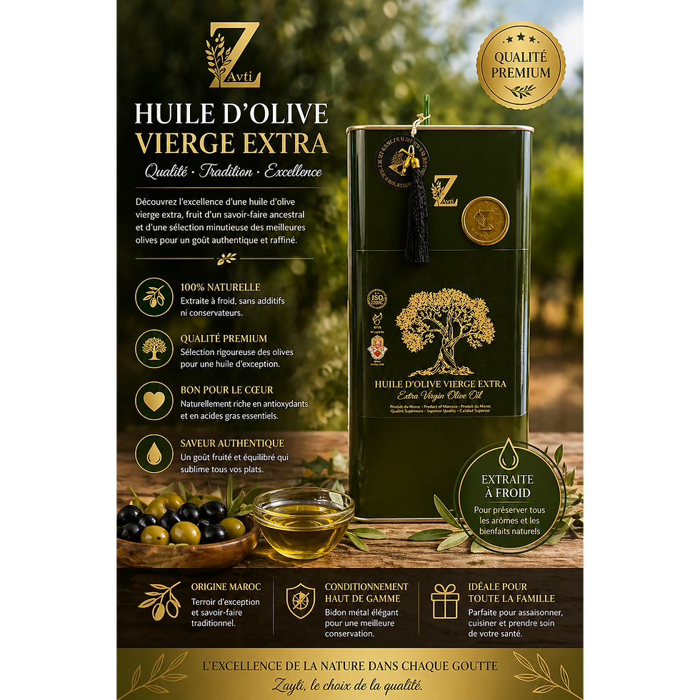 Miniatura: L'Huile d'Olive Extra Vierge du Maroc