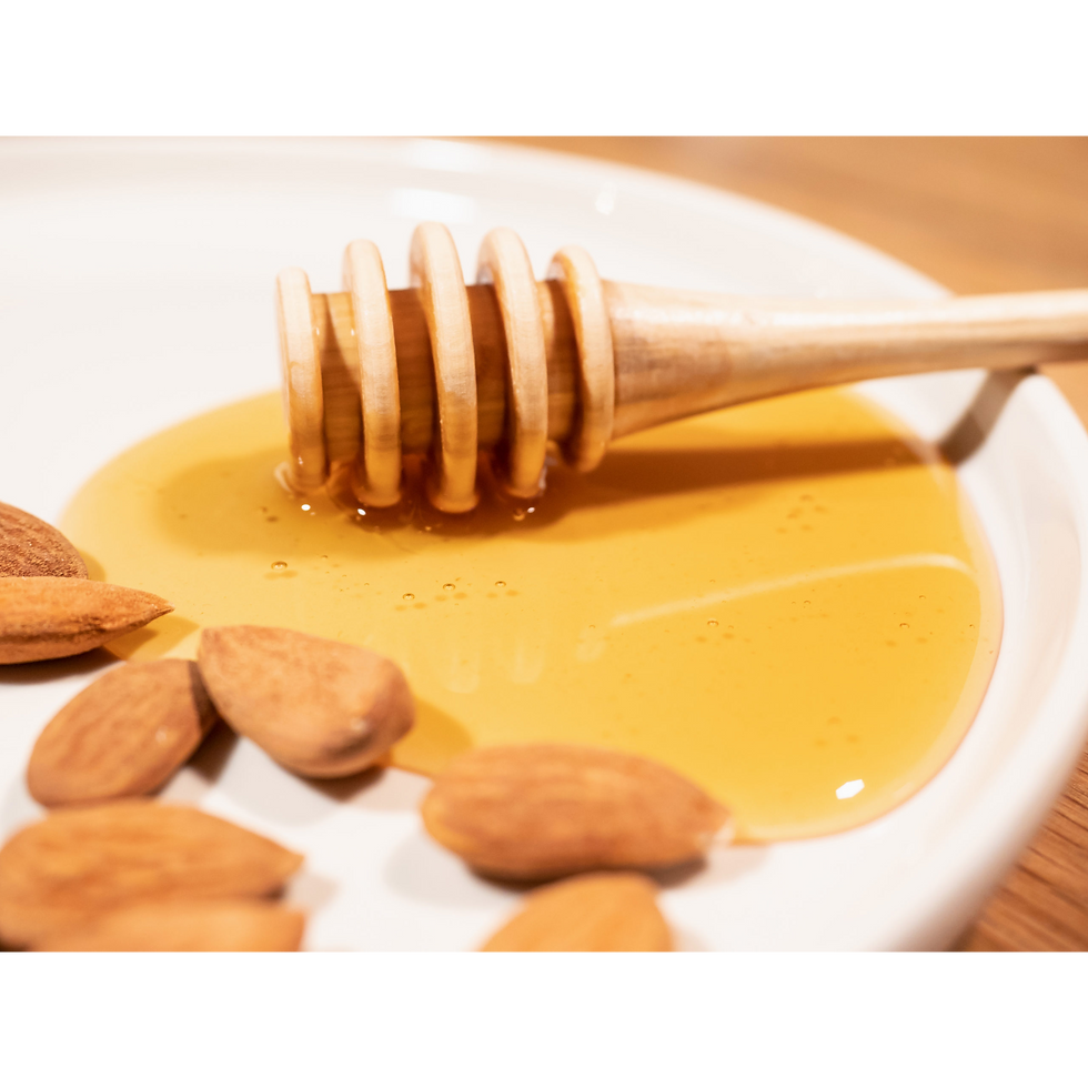 Thumbnail: Amandelhoning - Premium kwaliteit 100% natuurlijke honing in een pot van 300g.