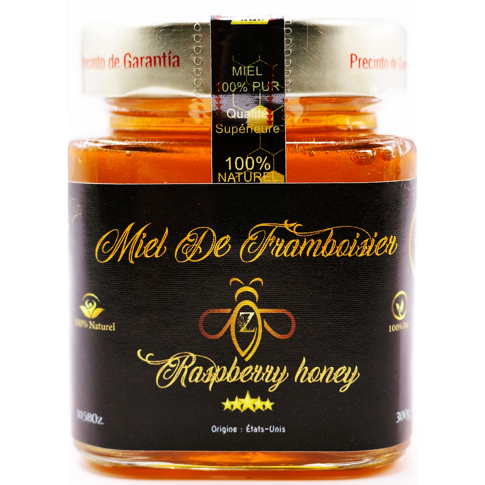 Miele di lampone 100% puro e raro, antiossidante e antibatterico - vasetto da 300g