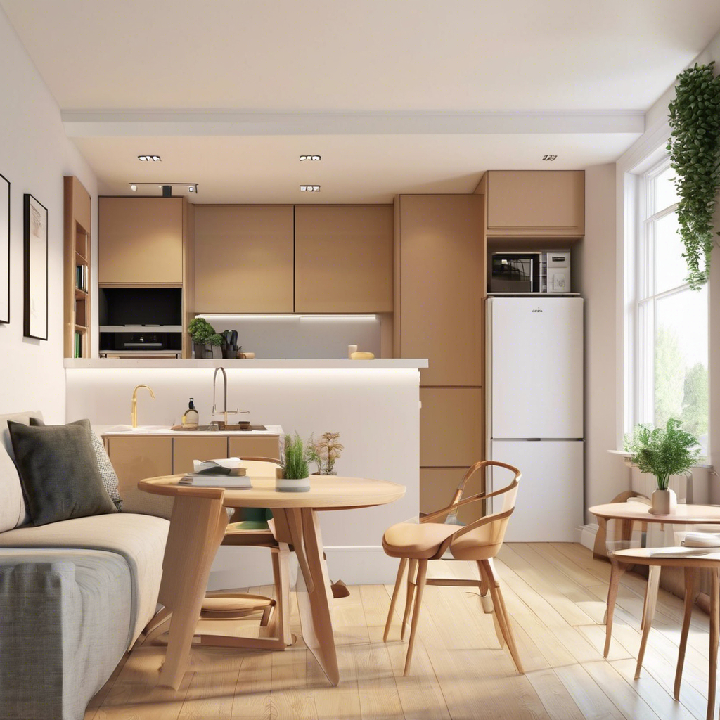 create an image of a clean london studio apartment complex.jpg
