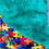 Thumbnail: Primary Color Puzzle Pieces / Solid Turquoise Throw