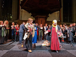 foto Ensemble Sakartvelo met Pankisi Ensemble in Amare, De Haag.