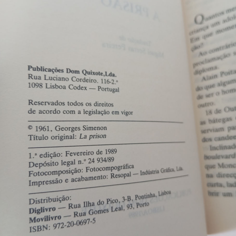 Miniatura: A Prisão - Georges Simenon