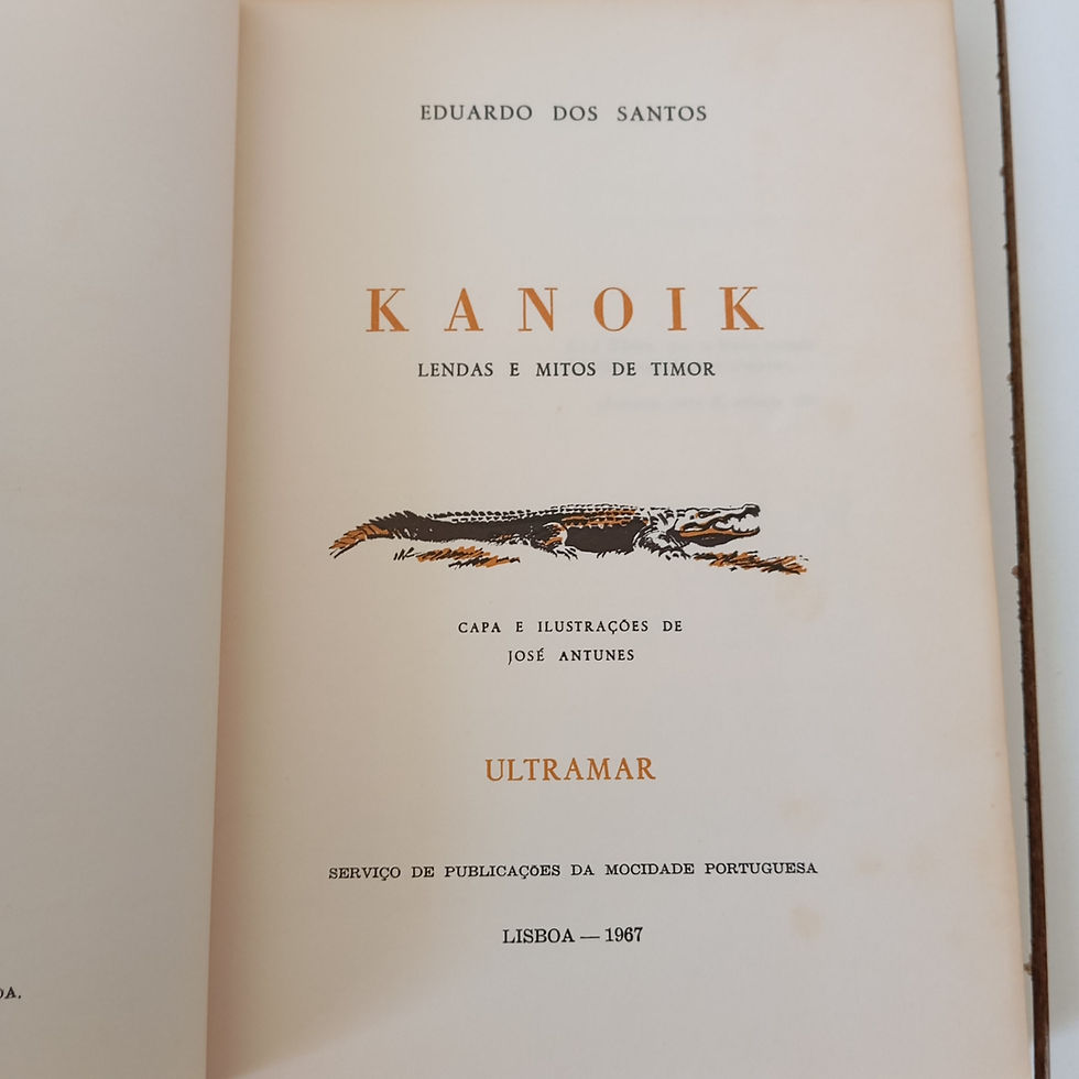 Miniatura: Kanoik, Mitos e Lendas De Timor - Eduardo Dos Santos