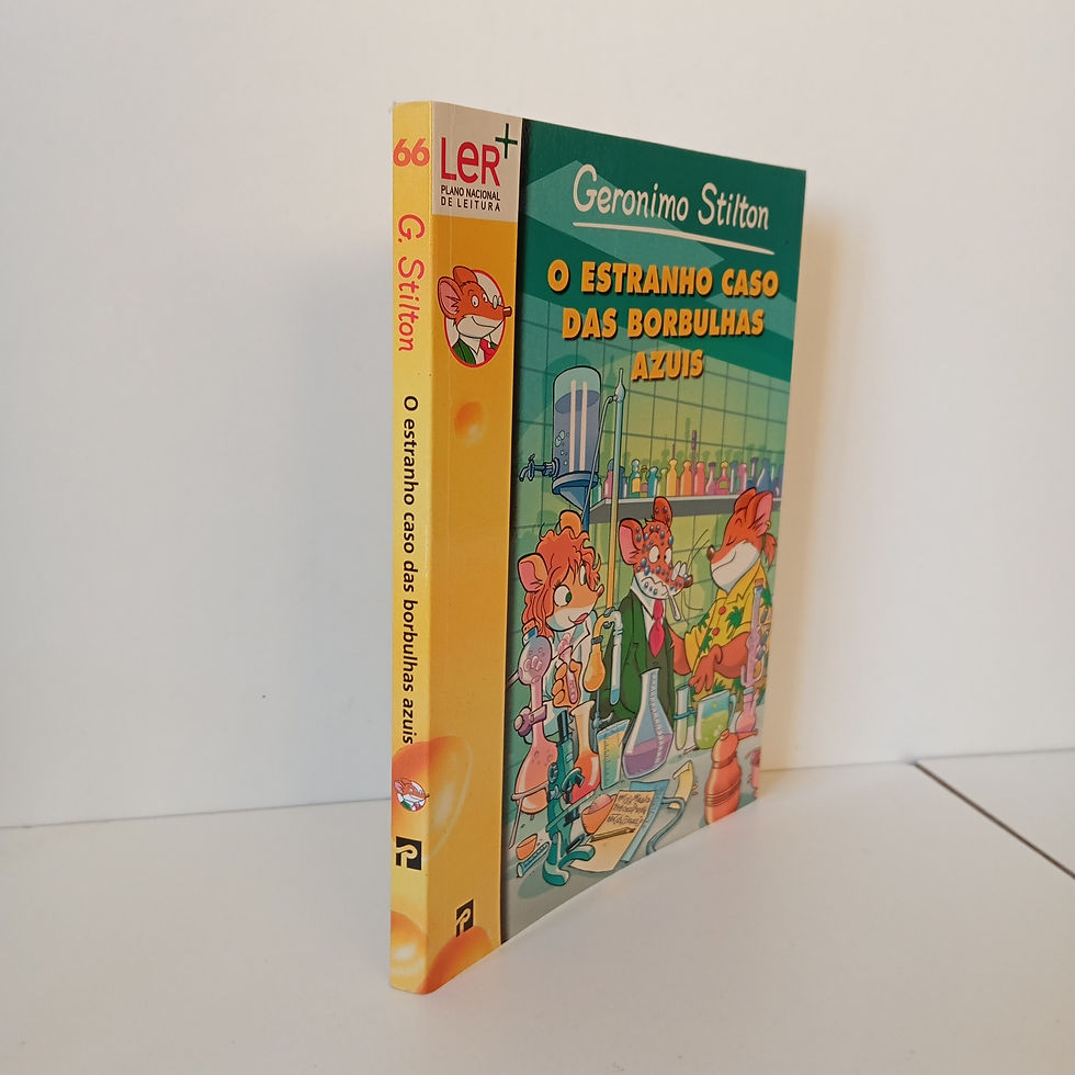 Miniatura: O Estranho Caso das Borbulhas Azuis; Geronimo Stilton