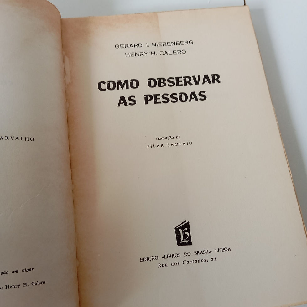 Miniatura: Como Observar as Pessoas - Gerard I. Nierenberg, Henry H. Calero