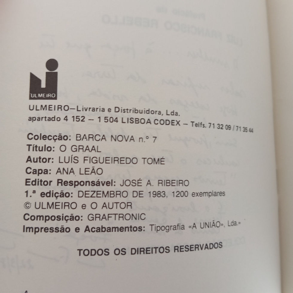 Miniatura: O Graal - Luís Figueiredo Tomé