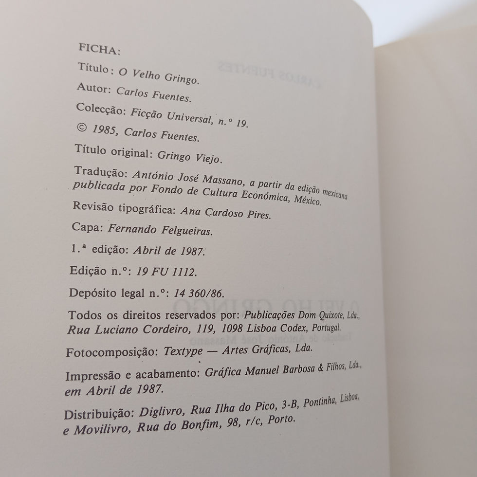 Miniatura: O Velho Gringo - Carlos Fuentes