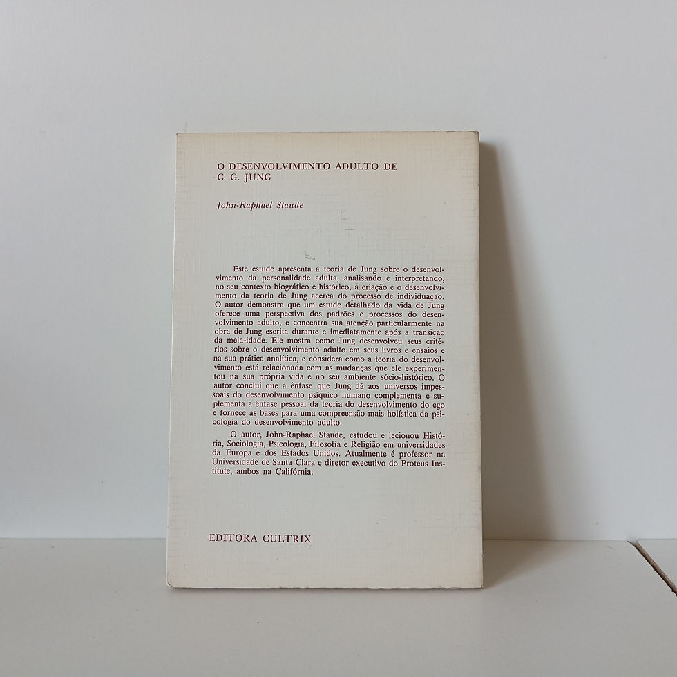 Miniatura: O Desenvolvimento Adulto de C. G. Jung - John-Raphael Staude