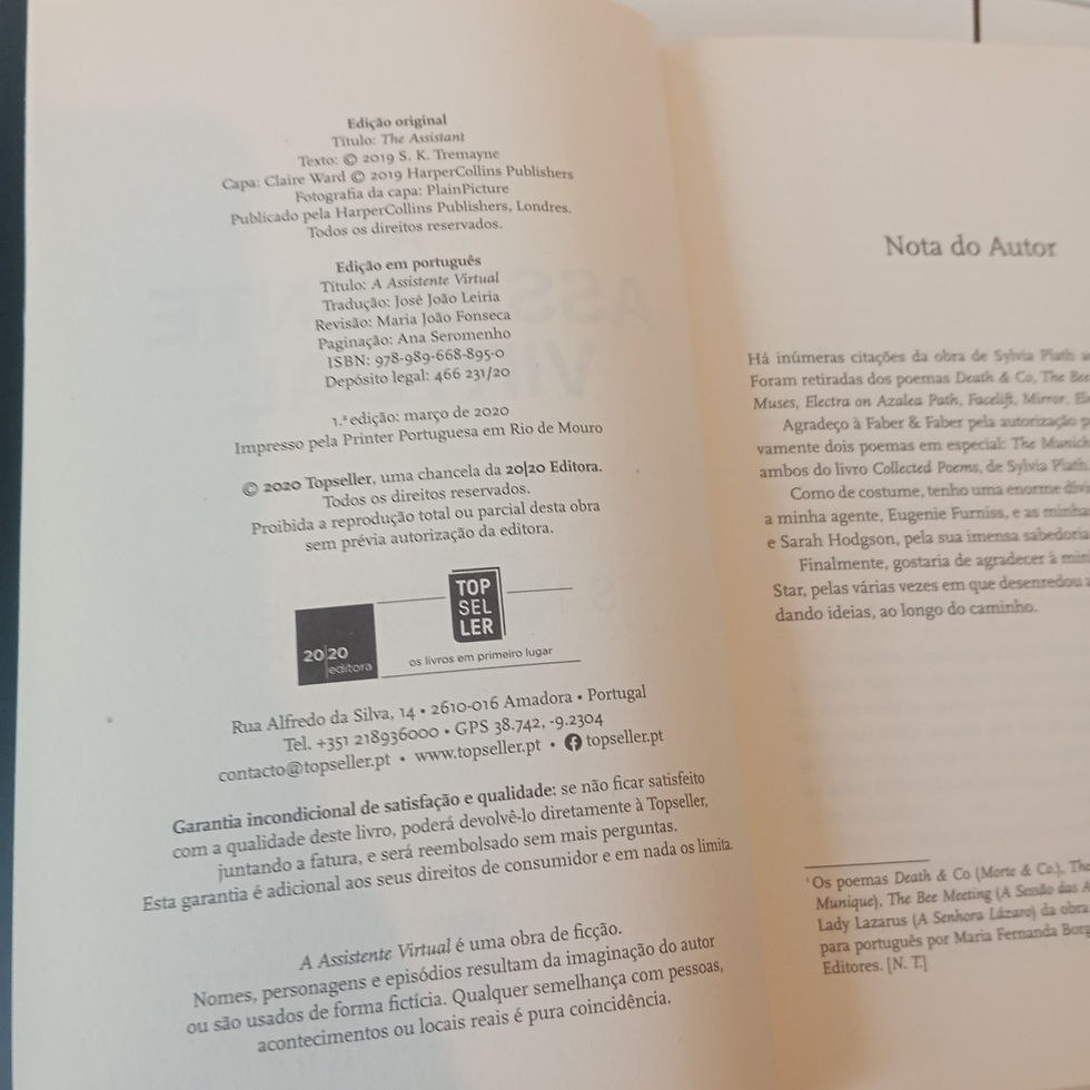 Miniatura: A Assistente Virtual - S.K. Tremayne