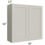Thumbnail: Mia Grey Shaker 39”x36” Wall Cabinet