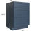 Thumbnail: Navy Blue Shaker 21” 3-Drawer Base Cabinet