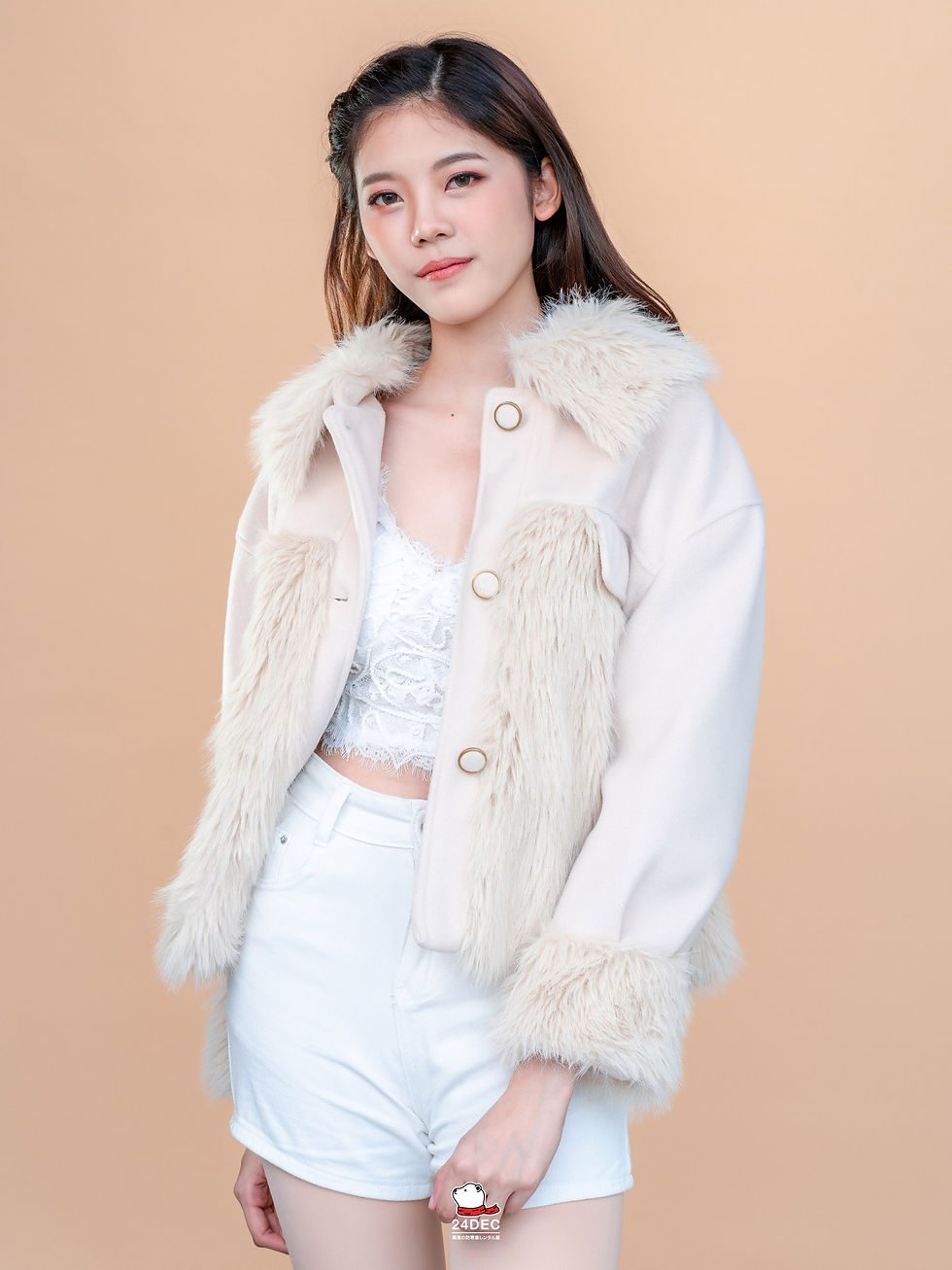 ภาพขนาดย่อ: เช่าเสื้อแจ็คเก็ต หญิง รุ่น KARINA สี น้ำตาล