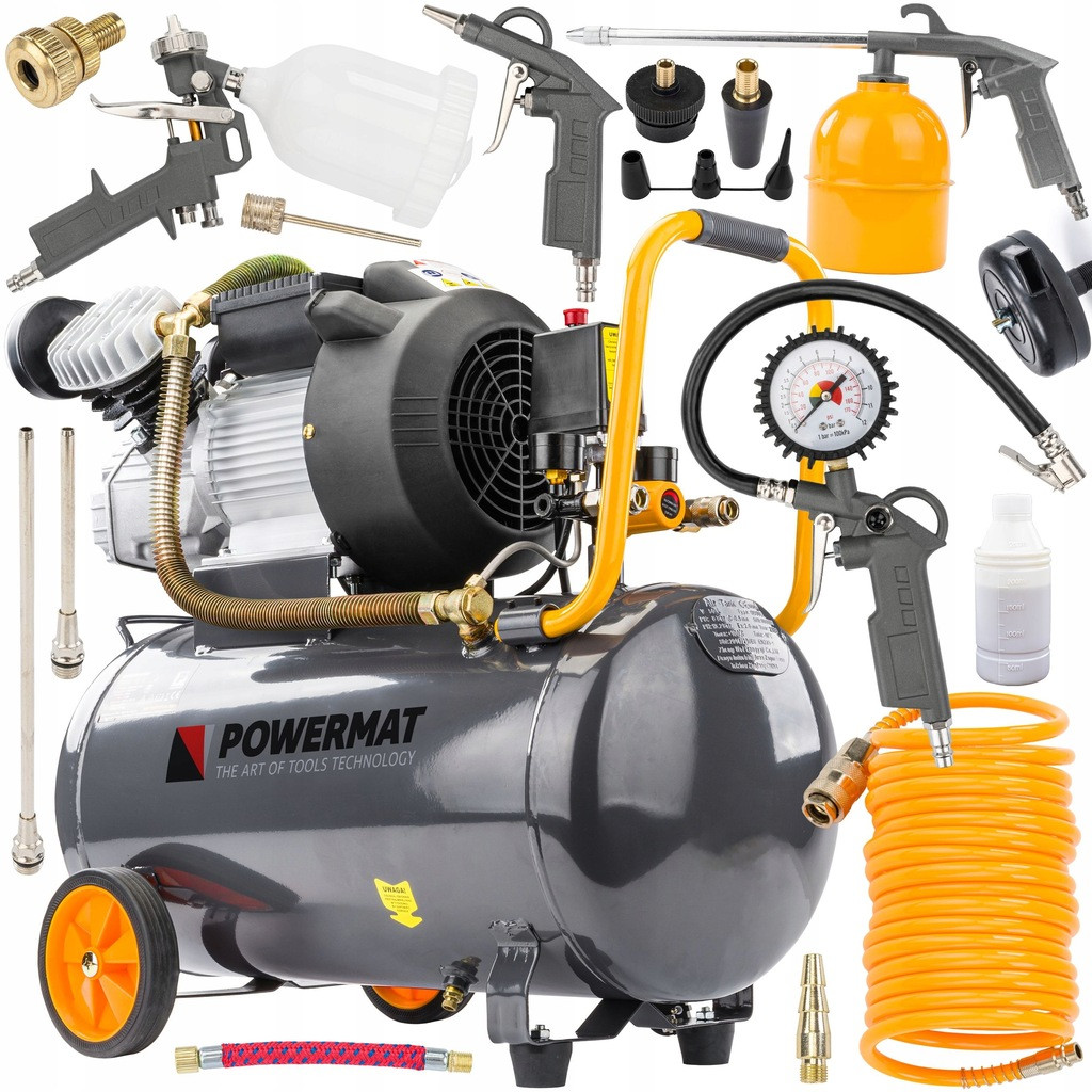 Kompresor olejowy POWERMAT PM-KO-50T