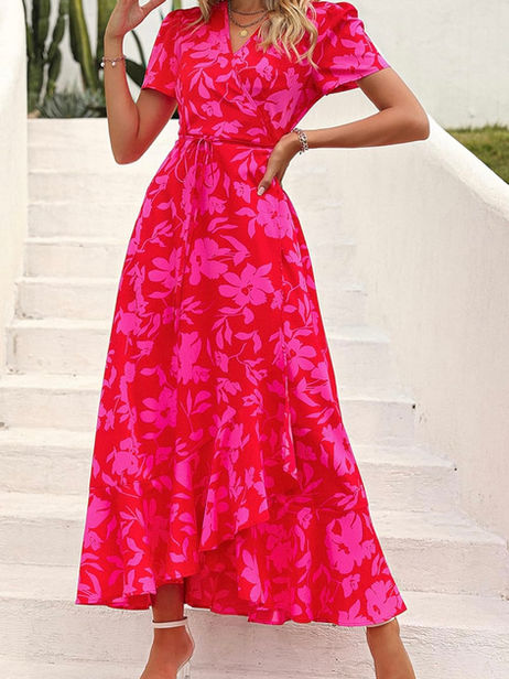 PRETTYGARDEN Women's Summer Wrap Maxi Dress 
