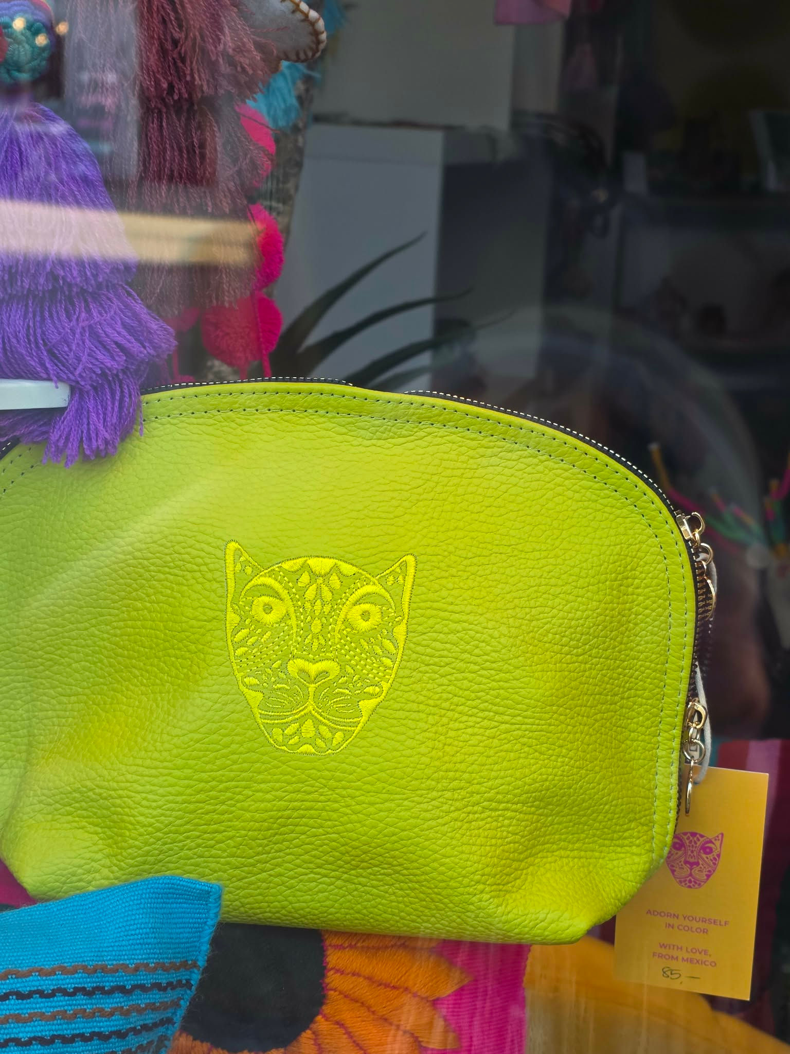 Jag Leder Allzwecktasche - mit Jaguar bestickt
