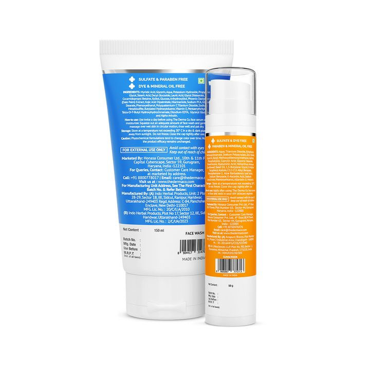 The Derma Co Spotless & Sun Safe Skin Combo