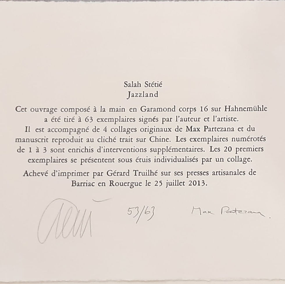 Miniature : PARTEZANA Max (1956-)/STETIE Salah (1928-2020)