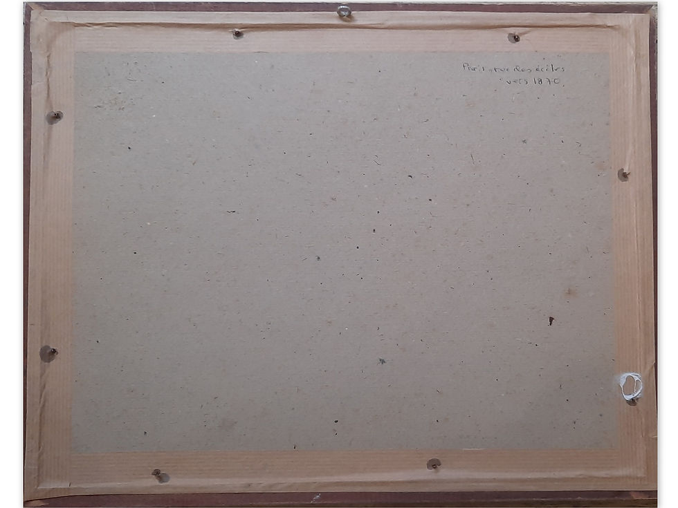 Thumbnail: Dessin XIXème (Signature à déchiffrer)