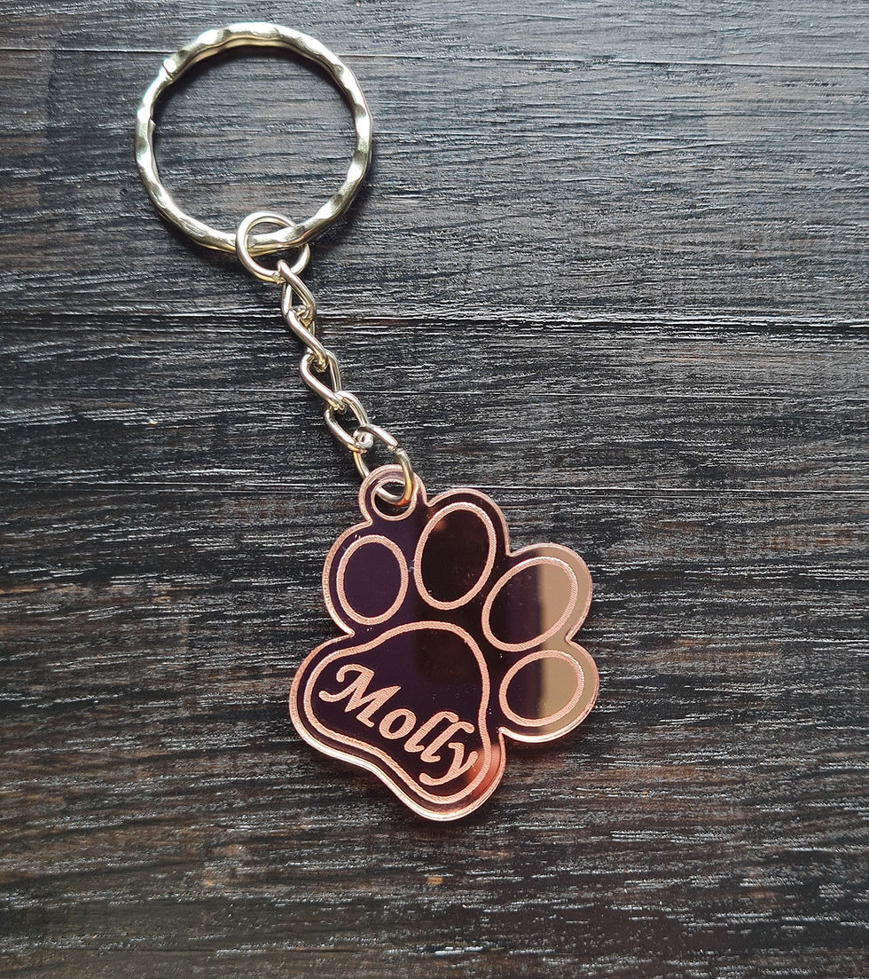 Thumbnail: Paw Print Keychain