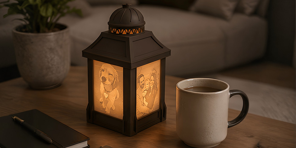 Build your own 3d printed utility lithophane lantern