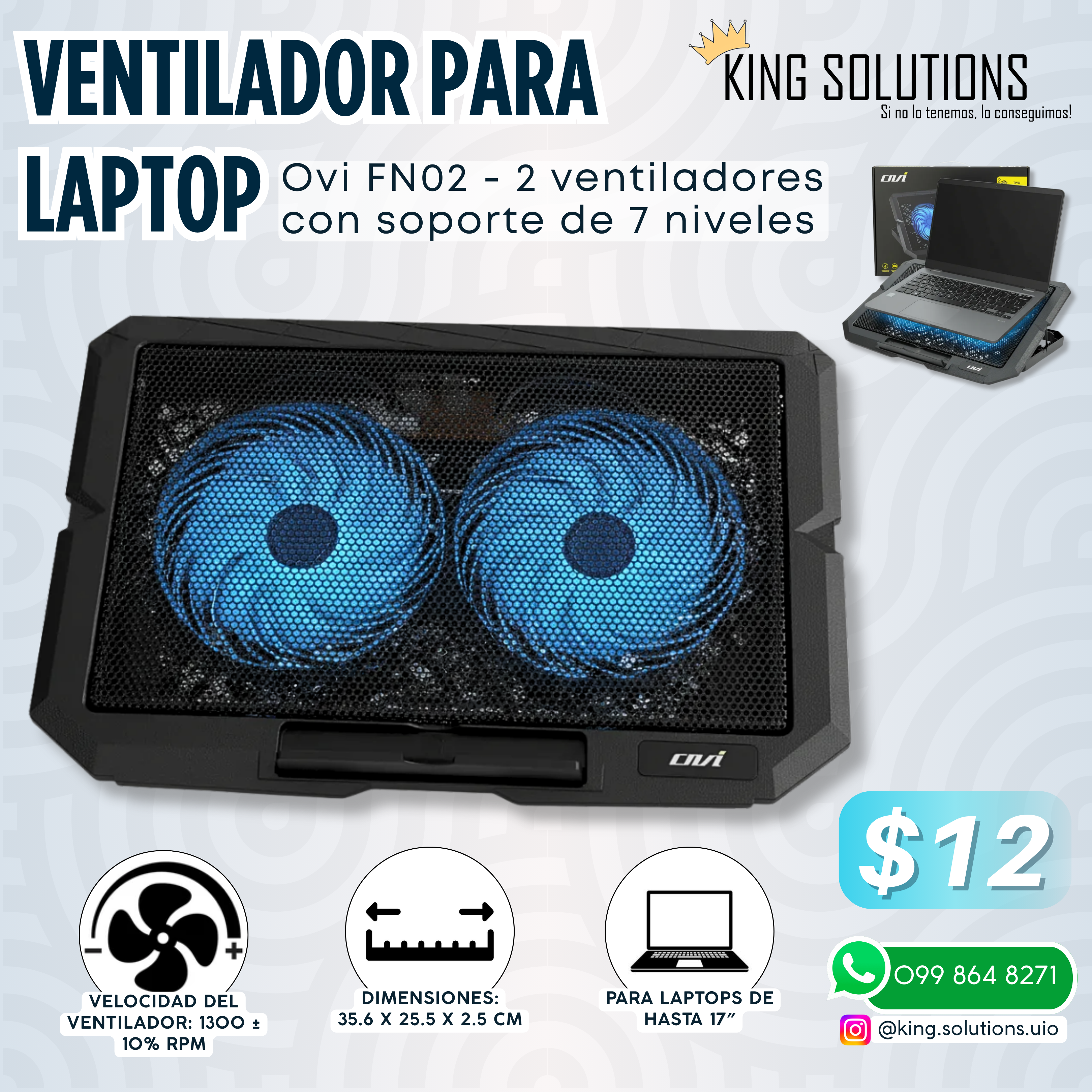 VENTILADOR DE LAPTOP FN02 OVI