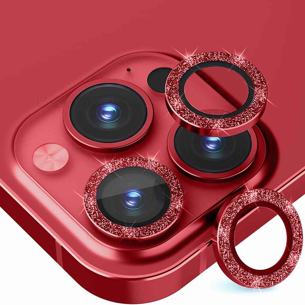 Thumbnail: Metallic & Glitter Tempered Ring Lens Protector