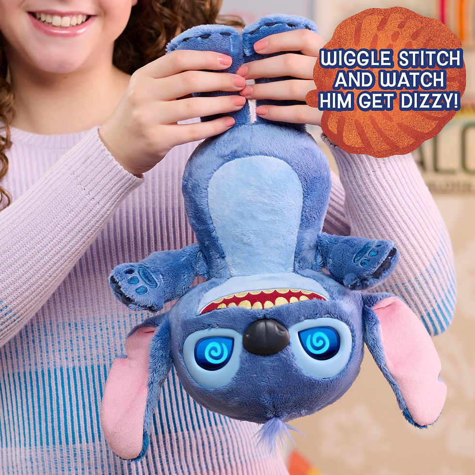 Thumbnail: Disney Stitch Many Moods 14-inch Interactive Plush, 50+ Sounds & Phrases, LCD...