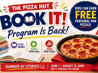 The Pizza Hut BOOK IT! Program Is Back - And Kids Can Earn FREE Personal Pan Pizzas