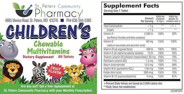 Free Multivitamin Program For Children