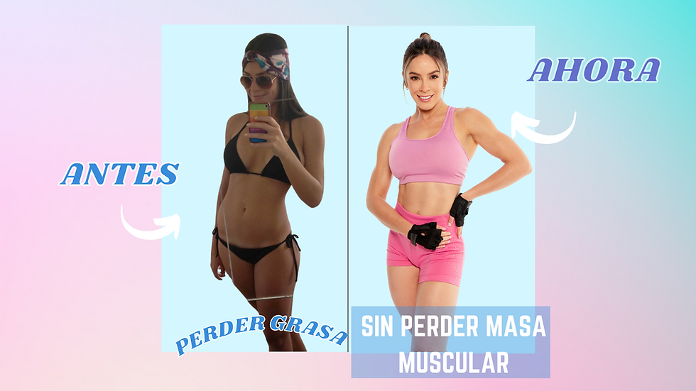Cómo perder grasa sin perder masa muscular?